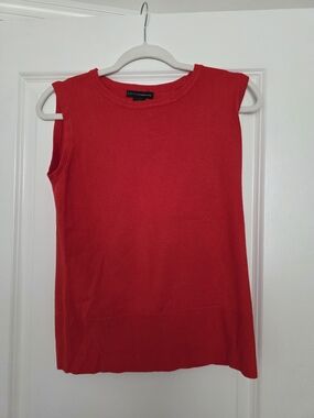 Grace Elements Red Sleeveless Knit Shell